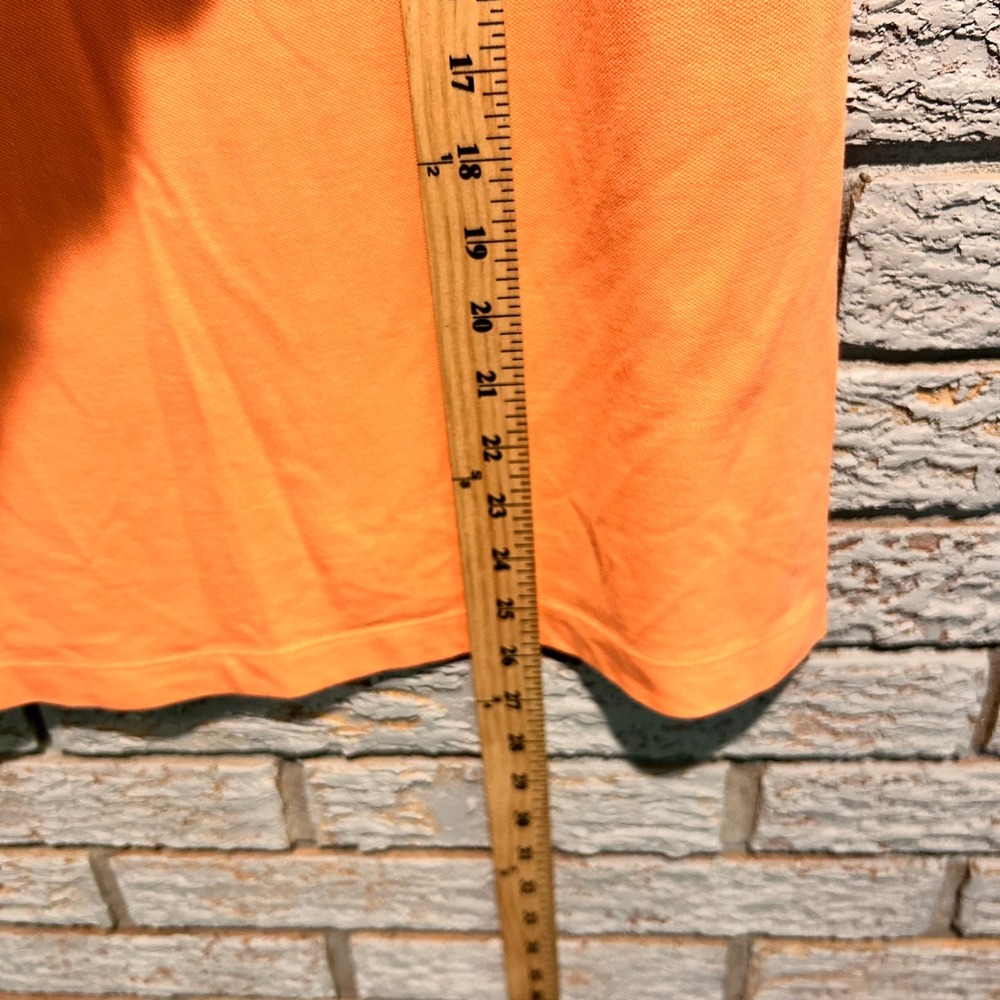 Lilly Pulitzer Island Polo Orange Sleeveless Palm Tree Logo Top Medium - Picture 6 of 6